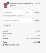 Kannapolis Cannon Ballers coupon verification screenshot