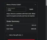 coin coupon verification screenshot