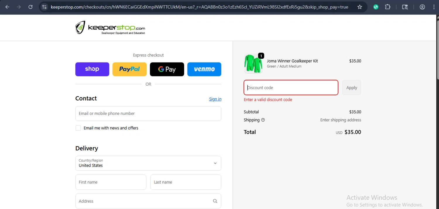 Keeperstop promo code screenshot showing code BF10 applied at Keeperstop checkout page. Uploaded by SimplyCodes community member xaswqe on Dec 9, 2025