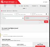Kenya Airways coupon verification screenshot