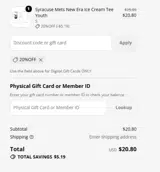 Cedar Rapids Kernels coupon verification screenshot