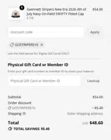 Cedar Rapids Kernels coupon verification screenshot