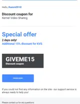 GIVEME15 coupon verification screenshot