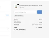 ONOFOODIE coupon verification screenshot