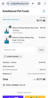 Jennhawkins coupon verification screenshot