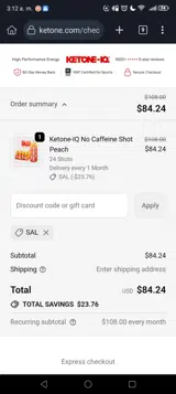 Sal coupon verification screenshot
