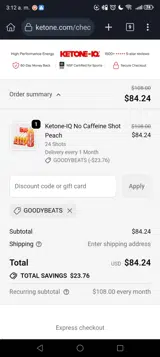 GOODYBEATS coupon verification screenshot