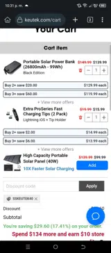 SSKEUTEK40 coupon verification screenshot