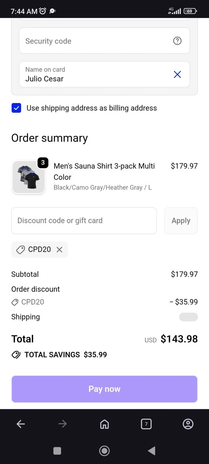 Kewlioo discount code screenshot showing code CPD20 applied at Kewlioo checkout page. Uploaded by SimplyCodes community member JulesCrnel on Dec 9, 2025