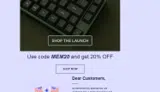 mem20 coupon verification screenshot