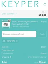 HOMERUN coupon verification screenshot