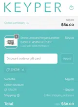SNOW coupon verification screenshot