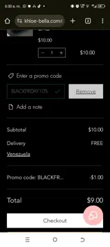 BLACKFRIDAY10% coupon verification screenshot