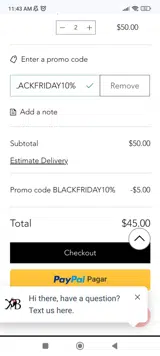 BLACKFRIDAY10% coupon verification screenshot