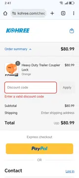 10LOFU coupon verification screenshot