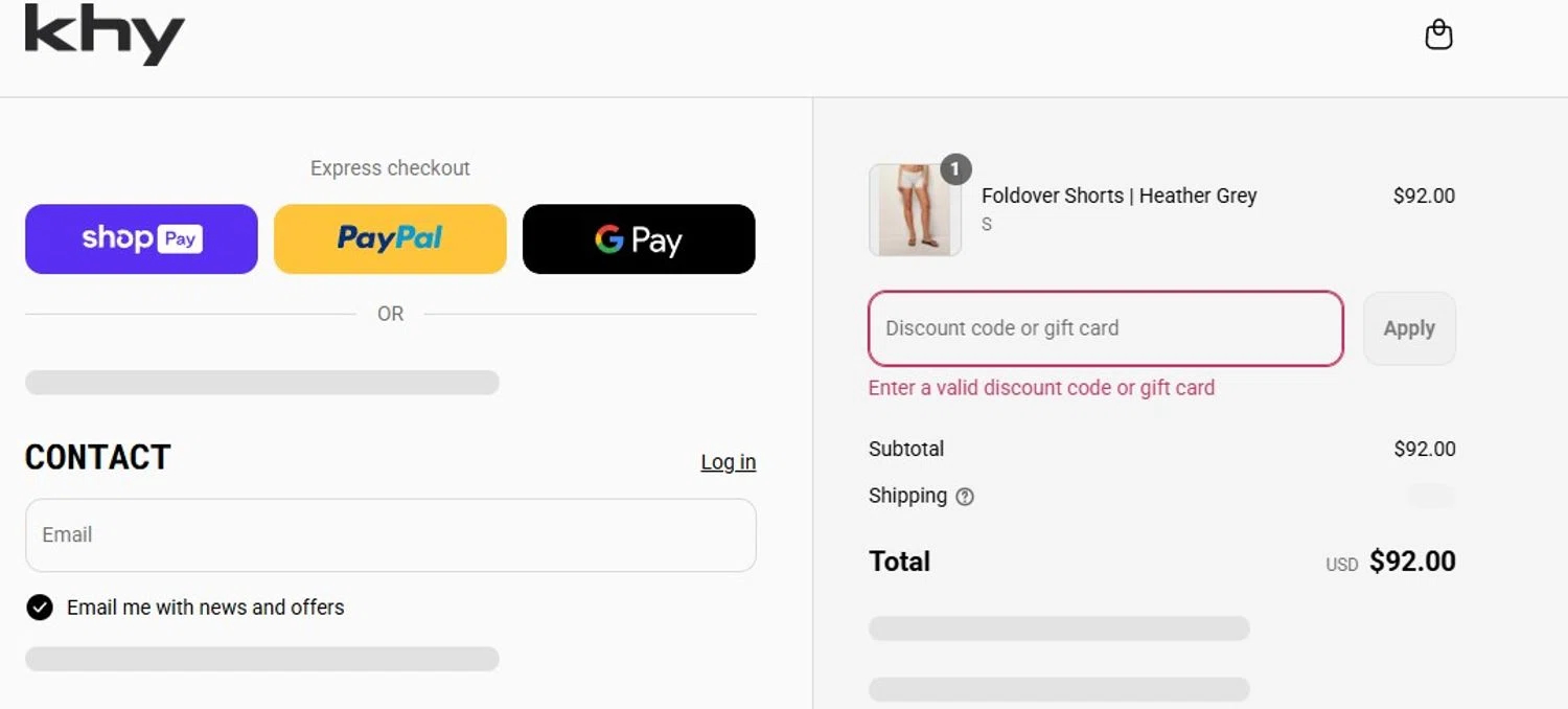 Khy discount code screenshot showing code KHYARCHIVE applied at Khy checkout page. Uploaded by SimplyCodes community member Olorinnnnn on Aug 20, 2025
