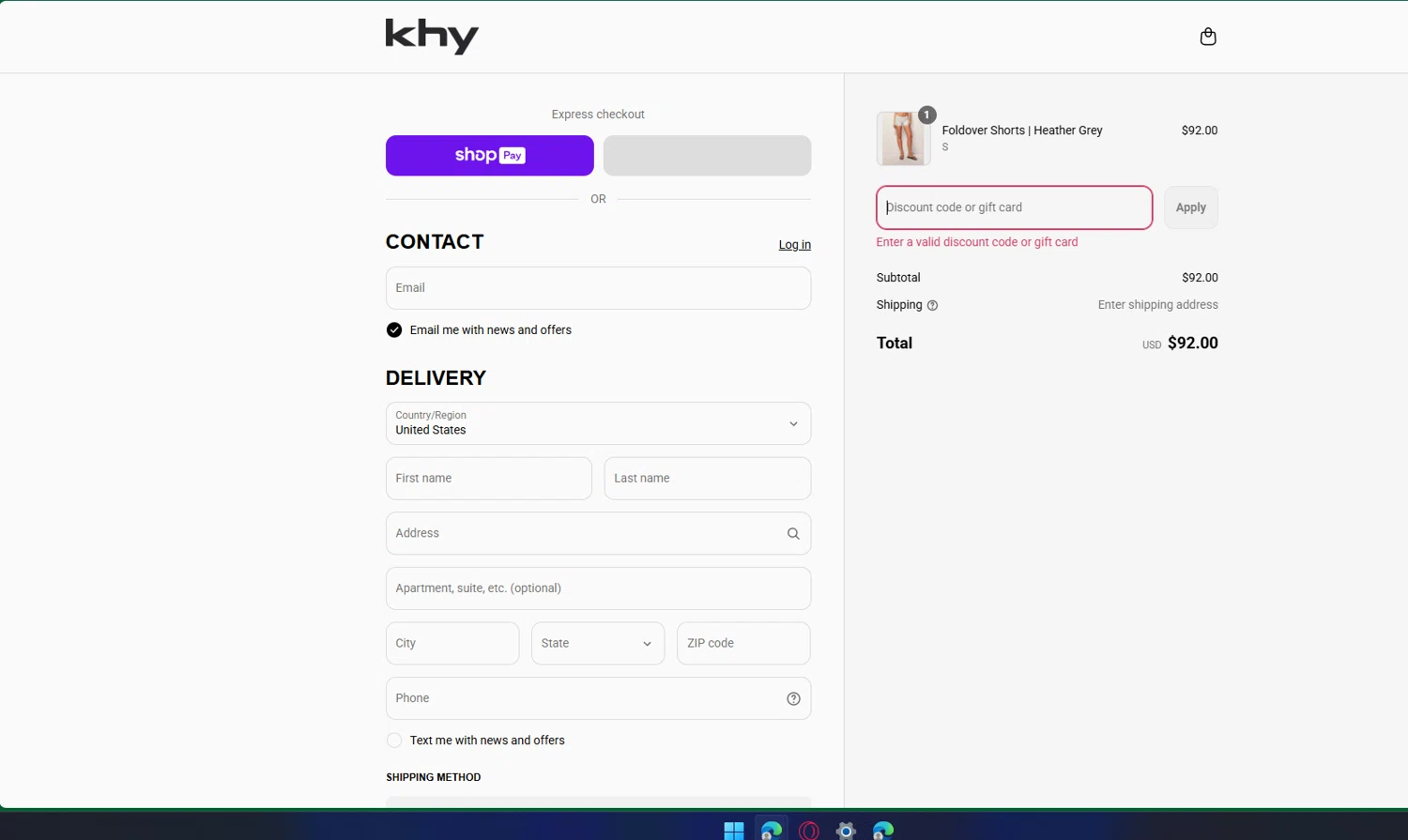 Khy discount code screenshot showing code KHYARCHIVE applied at Khy checkout page. Uploaded by SimplyCodes community member chepipro on Aug 20, 2025