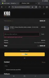 WELCOME10 coupon verification screenshot