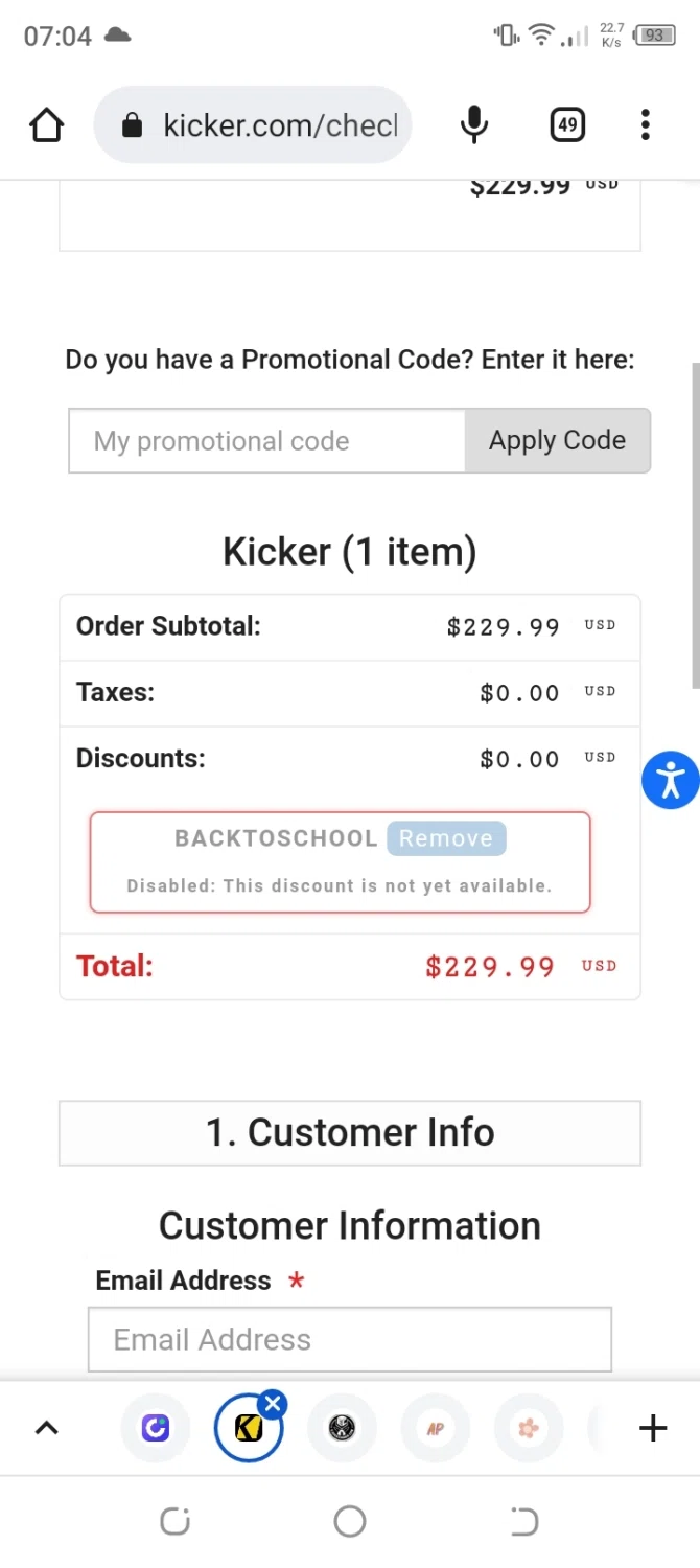 how to use KICKER coupons