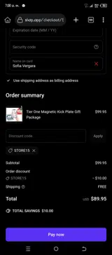 store15 coupon verification screenshot