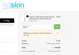 KIDS25 coupon verification screenshot