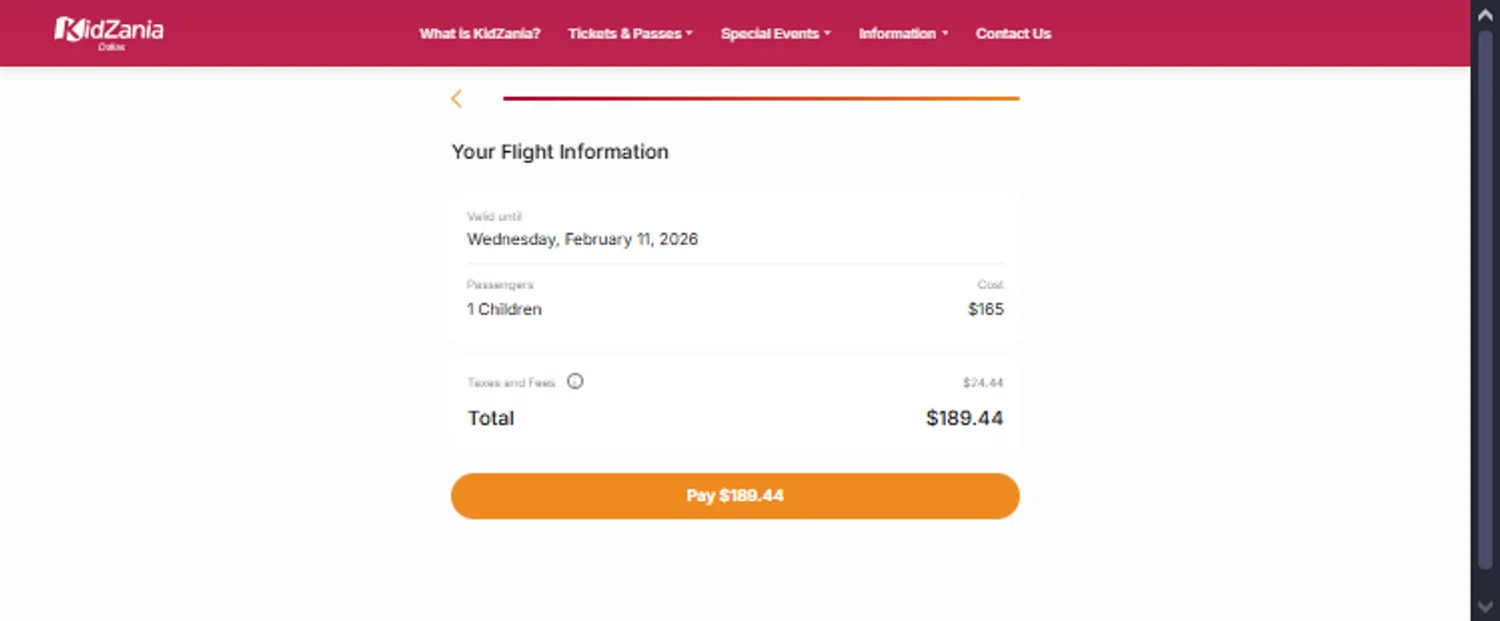 KidZania promo code screenshot showing code 20SALE applied at KidZania checkout page. Uploaded by SimplyCodes community member TraxoGamer on Dec 13, 2025