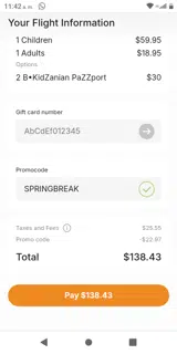 SPRINGBREAK coupon verification screenshot