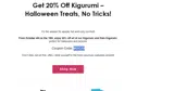 BOO20 coupon verification screenshot