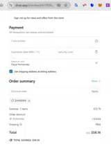 ZHANDRIK coupon verification screenshot