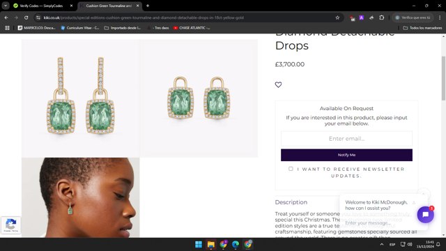 Kiki McDonough checkout page showing Kiki McDonough promo code box | Screenshot taken by SimplyCodes community member on Dec 15, 2024