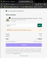 TASTY10 coupon verification screenshot