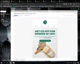 WELCOME15 coupon verification screenshot