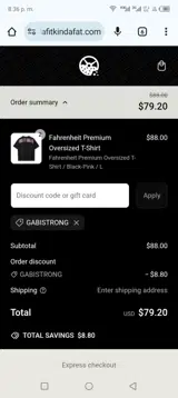 Kinda Fit Kinda Fat coupon verification screenshot