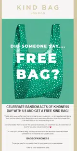 BAGSOFKINDNESS coupon verification screenshot