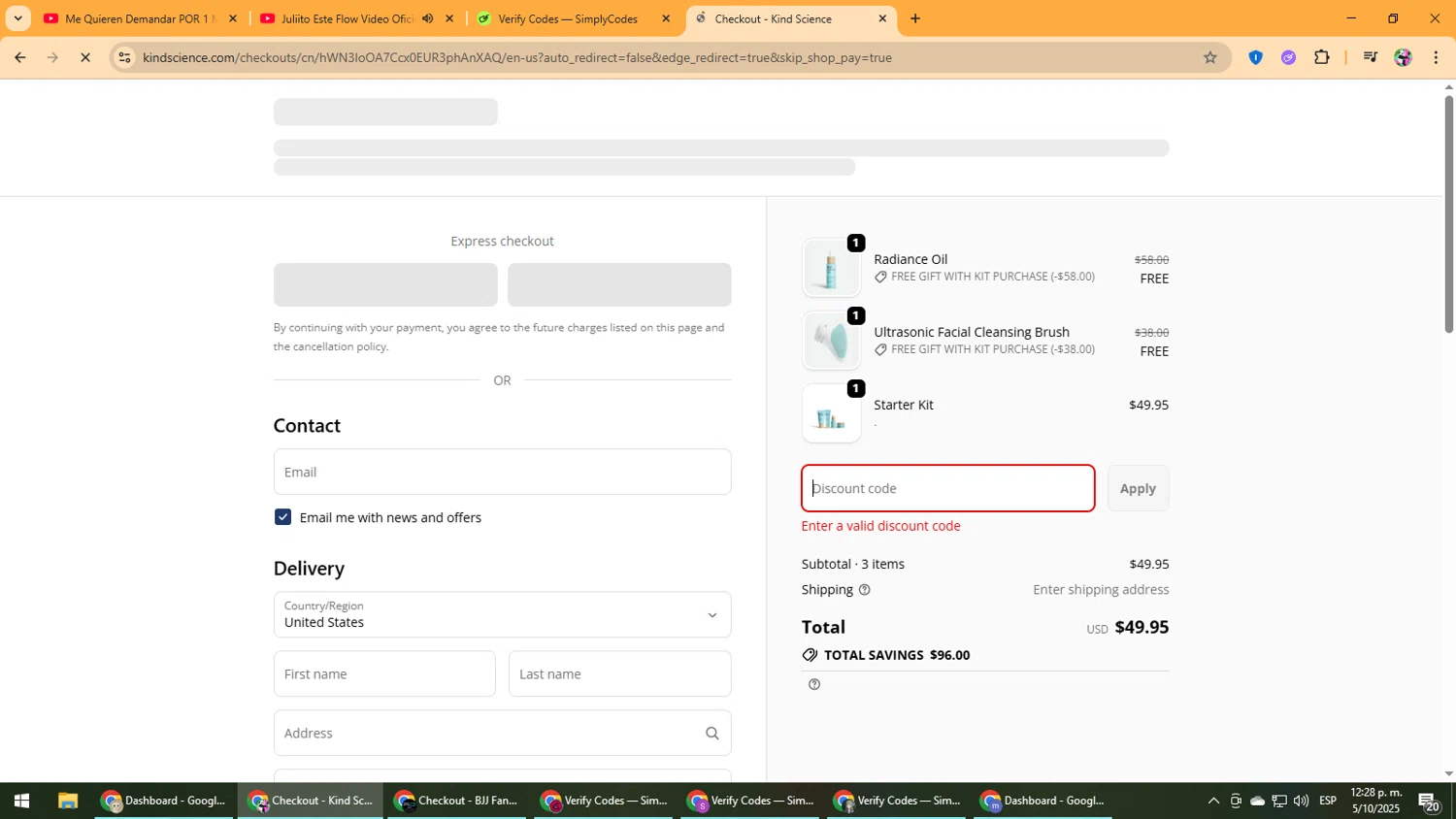 Kind Science discount code screenshot showing code CREDIT15! applied at Kind Science checkout page. Uploaded by SimplyCodes community member Vanmanuel on Oct 5, 2025