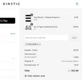 WELCOME10 coupon verification screenshot