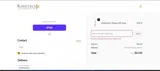 Kinetics Cosmetics coupon verification screenshot