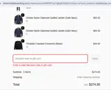 NBFREESHIP coupon verification screenshot