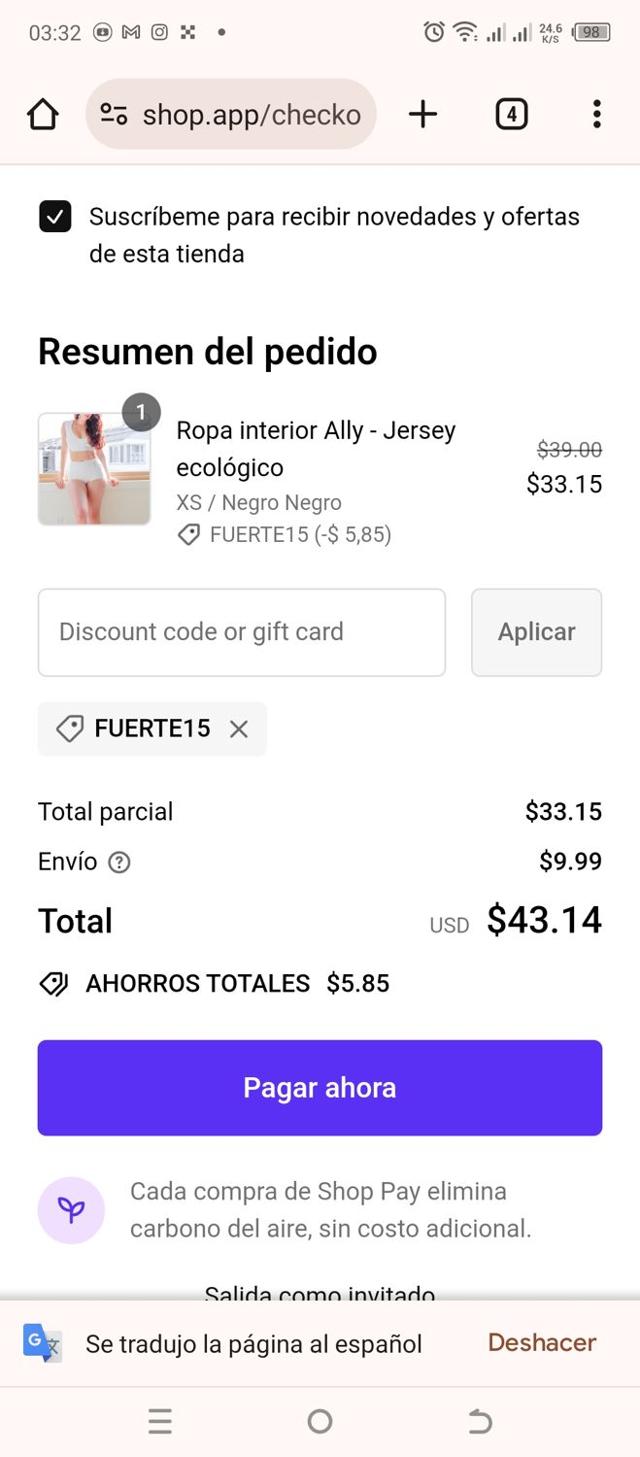Kinflyte checkout page showing Kinflyte promo code box | Screenshot taken by SimplyCodes community member on Apr 1, 2024