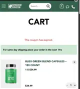 Kingdom Kratom coupon verification screenshot
