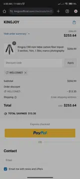 SAVE5 coupon verification screenshot