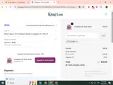 King Lou Pets coupon verification screenshot