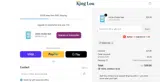 King Lou Pets coupon verification screenshot