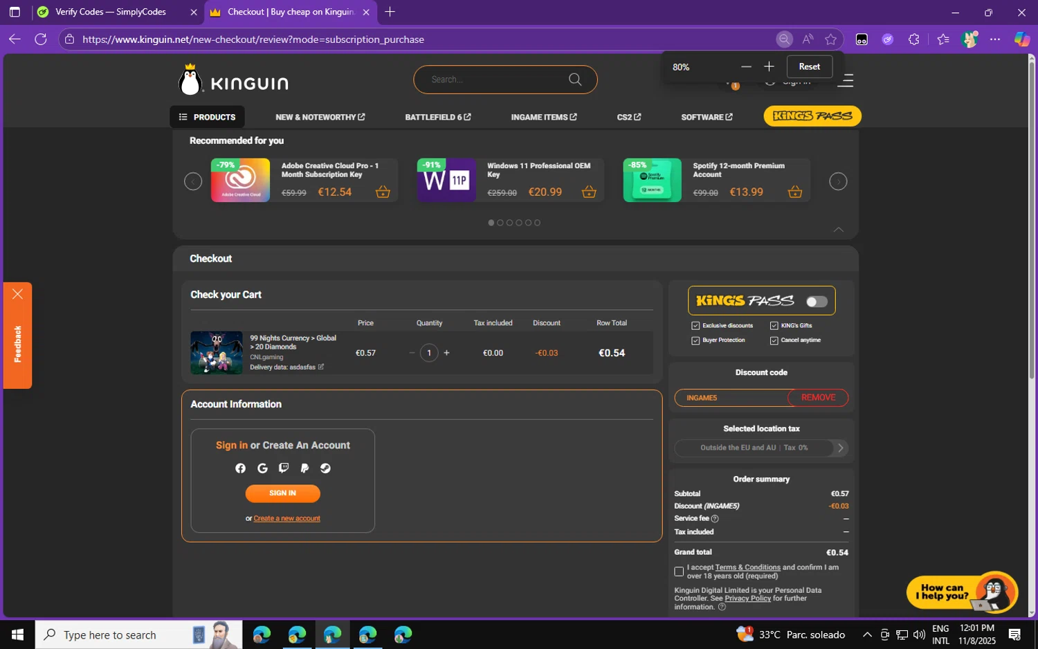 Kinguin Promo Codes - 5% Off (1 Verified) Jan 2026