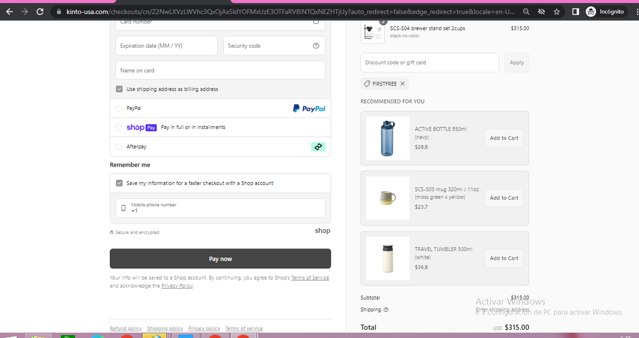 KINTO checkout page showing KINTO discount code box | Screenshot taken by SimplyCodes community member on Jun 4, 2025