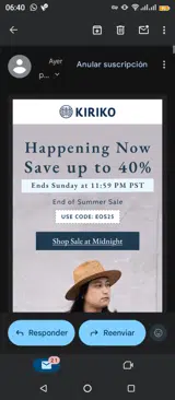 Kiriko coupon verification screenshot