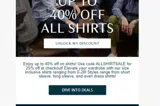 ALLSHIRTSALE coupon verification screenshot