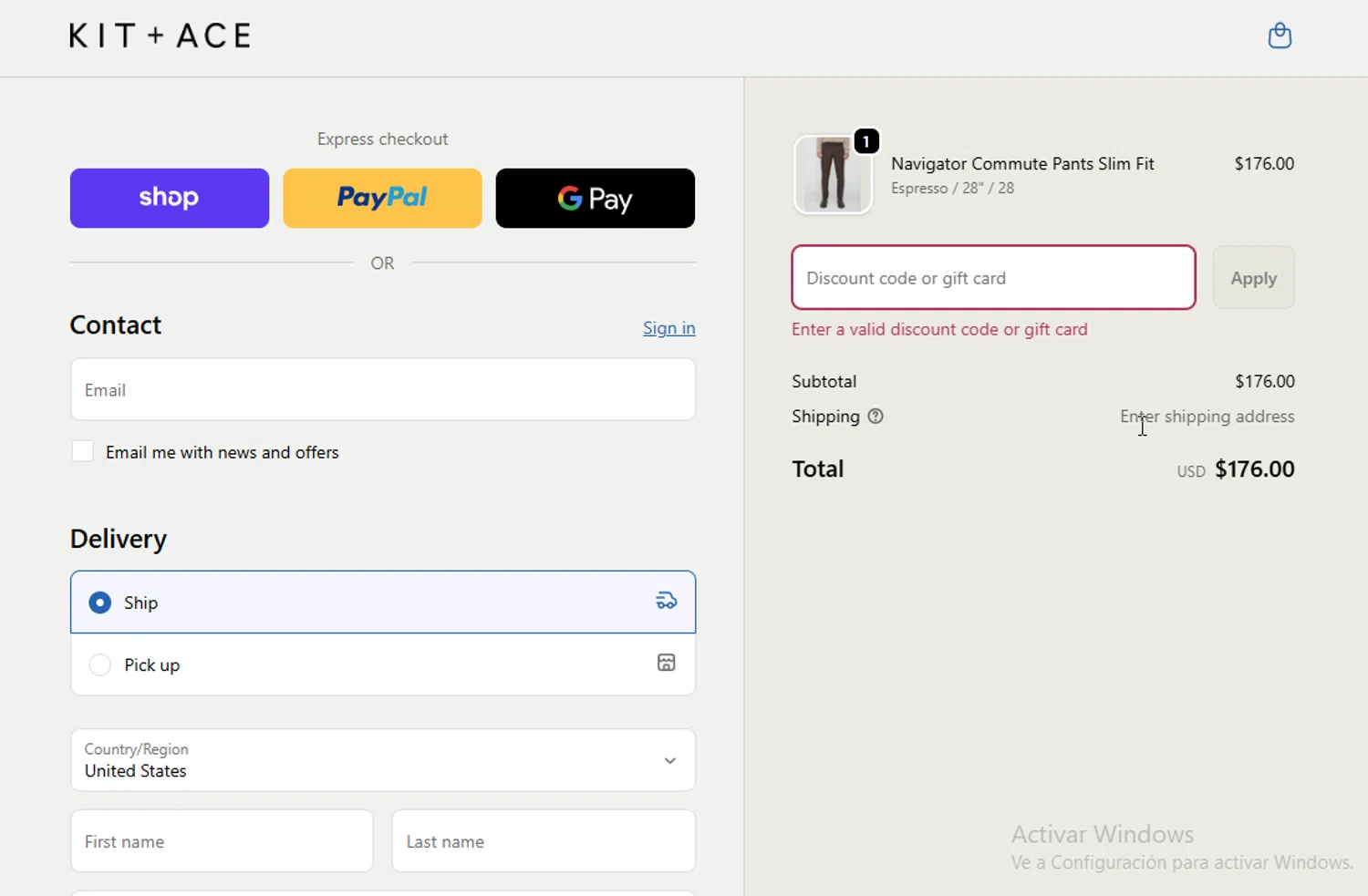 Kit and Ace promo code screenshot showing code SHARONTHEN applied at Kit and Ace checkout page. Uploaded by SimplyCodes community member Sheele_Icon on Nov 21, 2025