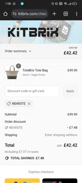 NEWSITE coupon verification screenshot