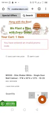 FALL25 coupon verification screenshot